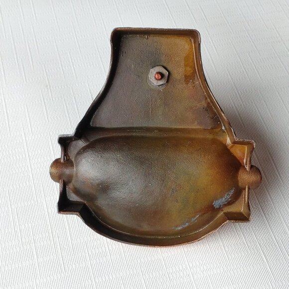 Collectible Ashtray Hummel HAMBURG Covered With copper Germany 70s Vinta… - Picture 5 of 5